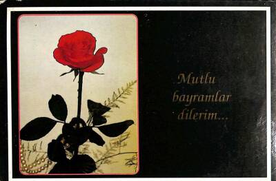 Bayram Kutlama Temalı Kartpostal KRT15956 - 1