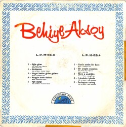 Behiye Aksoy - Ağla Gitar LP *SADECE PLAK KABIDIR* (106) PLK20474 - 2