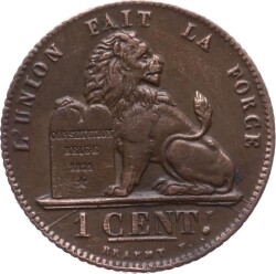 Belçika 1 Cent 1912 ÇA YMP1945 - 1