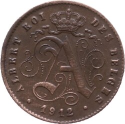 Belçika 1 Cent 1912 ÇA YMP1945 - 2