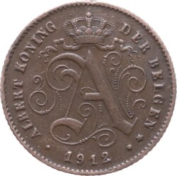 Belçika 1 Cent 1912 ÇA YMP1948 - 2