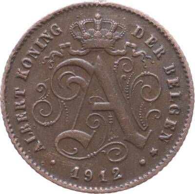 Belçika 1 Cent 1912 ÇA YMP1948 - 2