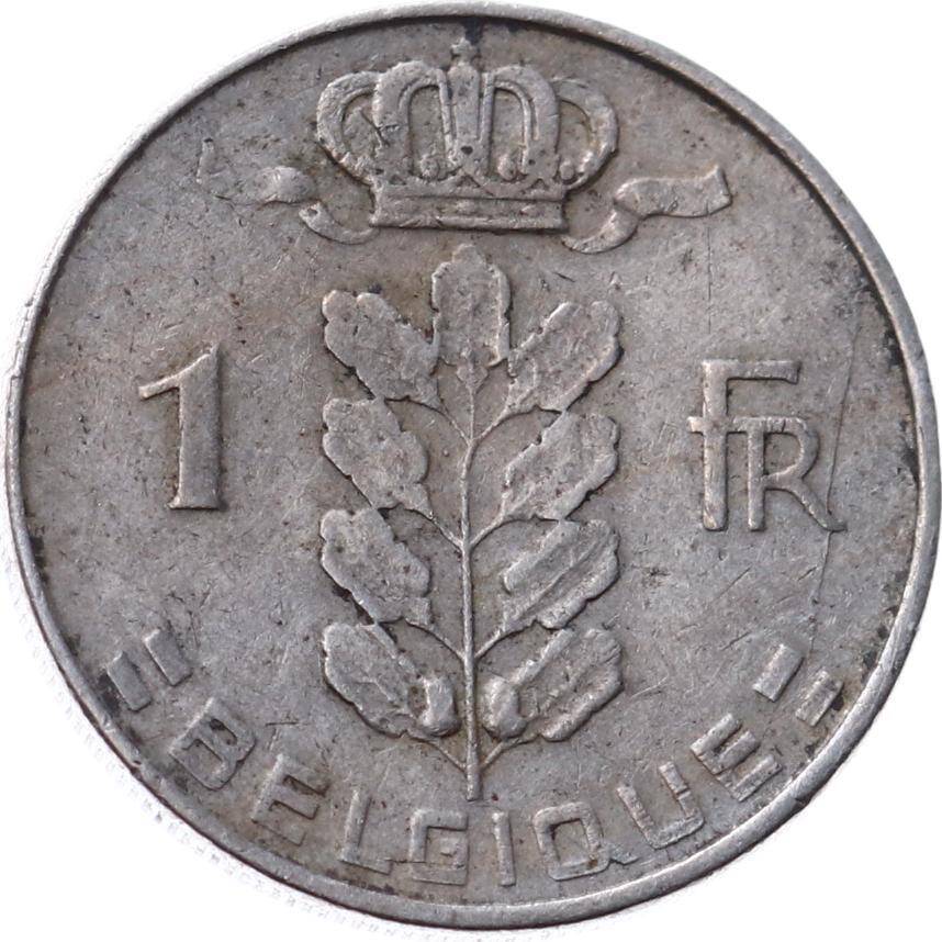 Belçika 1 Frank 1960 ÇT *Baudouin I - Belgique (Fransızca)* YMP8359 - 1