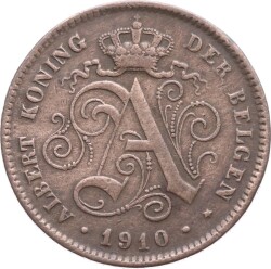 Belçika 2 Cent 1910 ÇA YMP1932 - 2