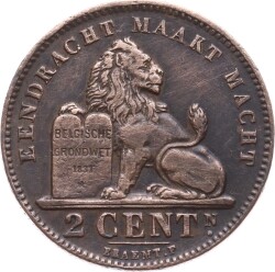 Belçika 2 Cent 1911 ÇA YMP1936 - 1