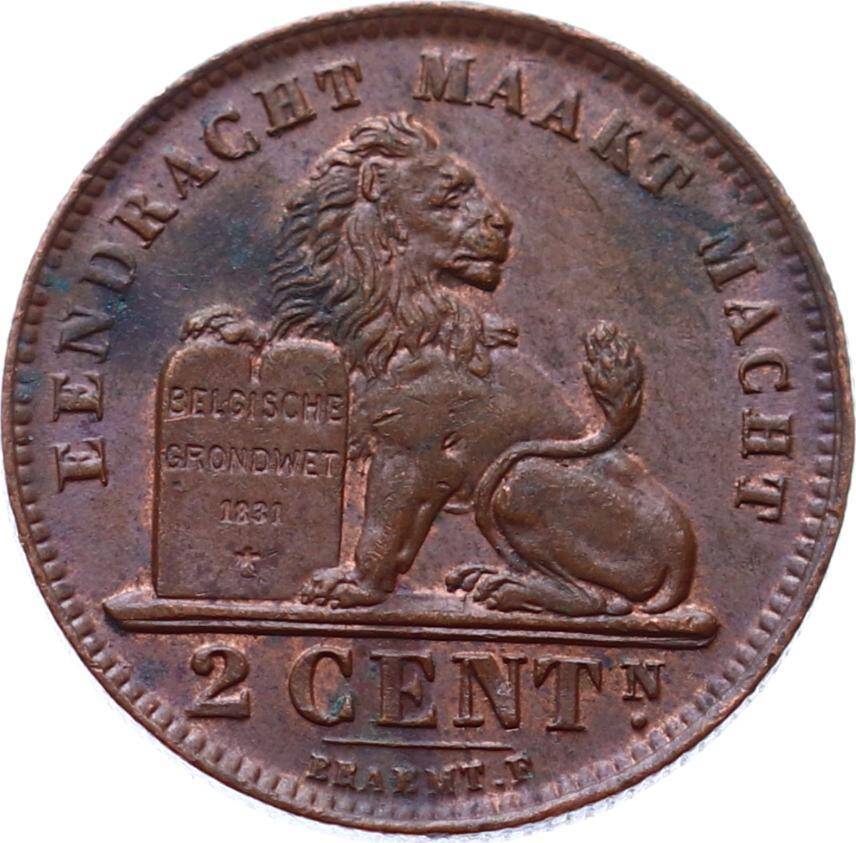 Belçika 2 Cent 1919 ÇÇT YMP8259 - 1