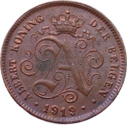 Belçika 2 Cent 1919 ÇÇT YMP8259 - 2