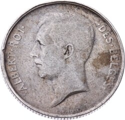 Belçika 2 Francs 1911 Gümüş *Albert I* - ÇT YMP10700 - 2