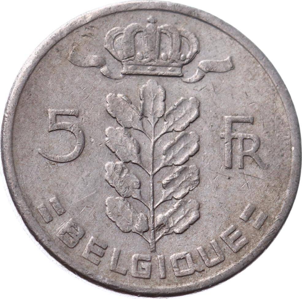 Belçika 5 Frank 1963 ÇT *Baudouin I - Fransızca* YMP8347 - 1