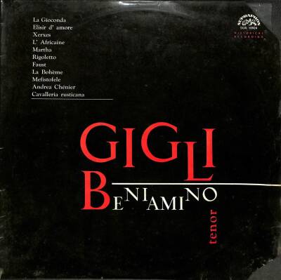 Beniamino Gigli – Recital Czechoslovakia 1970 LP (109) PLK17803 - 1