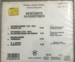 Berühmte Ouverturen (Sıfır Ürün) CD Müzik CD2533 - 2