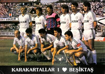 Beşiktaş Oyuncu Kadrosu Büyük Boy Kartpostal KRT18830 - 1