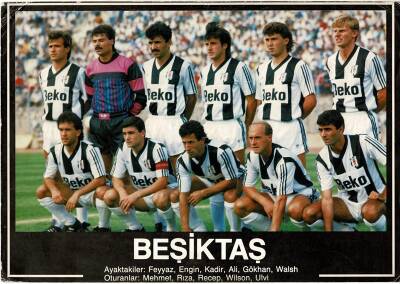 Beşiktaş Takım Kadrosu Büyükboy Kartpostal KRT5340 - 1