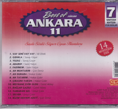 Best Of Sincan Ankara 11 (Sıfır Ürün) CD Müzik CD1319 - 2