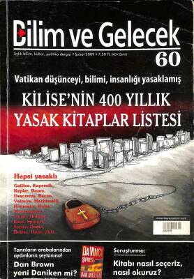 Bilim Ve Gelecek Aylık Bilim , Kültür , Politika Dergisi Şubat 2009 - Kilisenin 400 Yıllık Yasak Kitaplar Listesi NDR78948 - 1