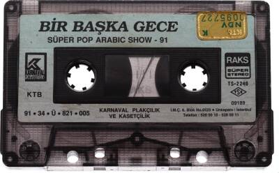 Bir Başka Gece *Süper Pop Arabic Show-91* Kaset KST13062 - 1