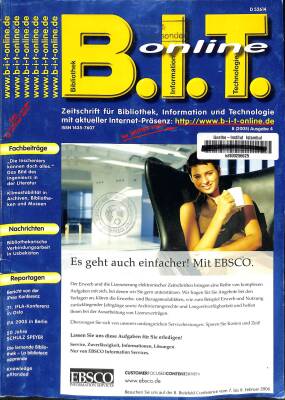 B.I.T. Online Dergisi - Es Geht Auch Einfacher ! Mit EBSCO NDR77444 - 1