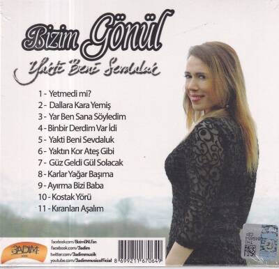 Bizim Gönül - Yaktı Beni Sevdaluk (Sıfır Ürün) CD Müzik CD1173 - 2