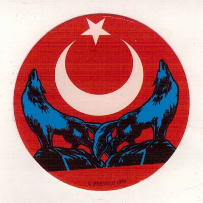 Bozkurt Simgeli Sticker AKS1465 - 1