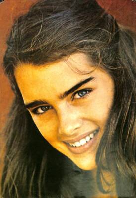 Brooke Shields Büyükboy Kartpostal KRT17109 - 1