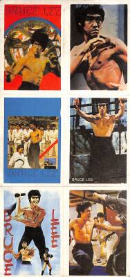 Bruce Lee 6 Farklı Sticker AKS1430 - 1