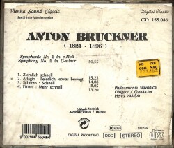 Bruckner Syphony Nr.2 Symphony No2 (Ürün Sıfırdır) CD2868 - 8