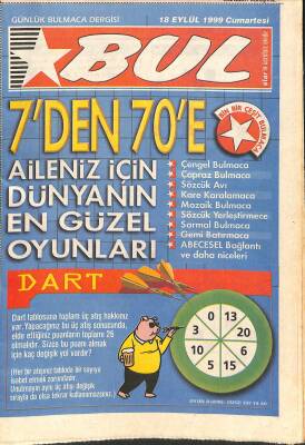 Bul - Günlük Bulmaca 18 Eylül 1999 NDR85610 - 1