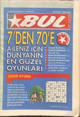 Bul - Günlük Bulmaca Dergisi 26 Eylül 1999 NDR85578 - 1