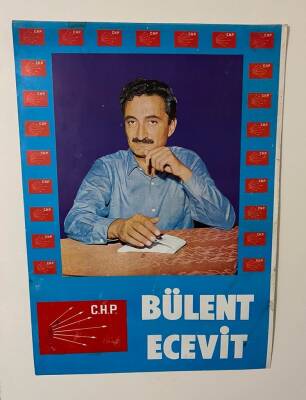 Bülent Ecevit Dev Boy Poster 50x70cm BRKT12 - 1