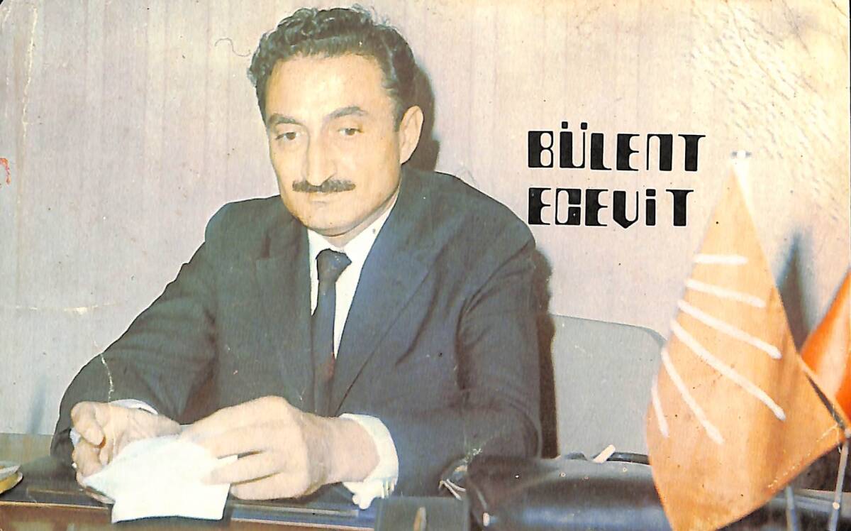 Bülent Ecevit Kartpostal (Küçük Boy) KRT22416 - 1