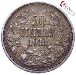 Bulgaristan 50 Stotinki 1913 Gümüş ÇT+ YMP382 - 1