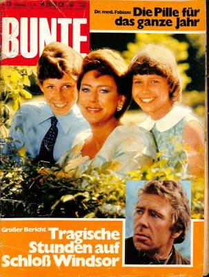 Bunte Illustrierte 1. 4. 1976 - Prinzessin Margaret, Elizabeth, Königin Silvia NDR85178 - 1