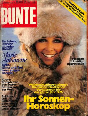 Bunte Illustrierte 23. 12. 1975 - Romy Schneider, Marie Antoinette, Christina Onassis NDR85174 - 1