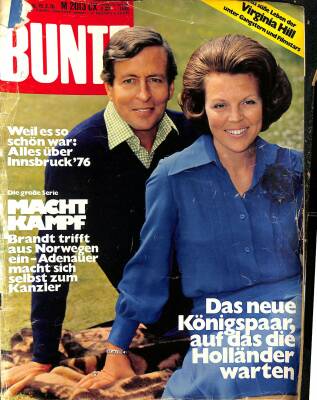 Bunte Nr.9 19. 2. 1976 - Das Neue Königspaar Auf Das Die Hollander Warten NDR82428 - 1