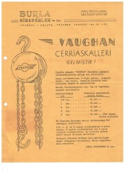 Burla Biraderler - Vaughan Cerriaskalleri Gelmiştir- Reklam Broşür EFM1011 - 1