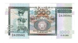 Burundi 1000 Frank 2009 ÇİL YKP6495 - 1