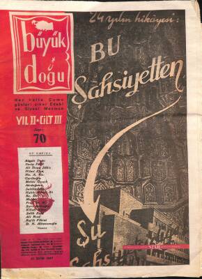 Büyük Doğu Dergisi Sayı 70 31 Ekim 1947 NDR85142 - 1
