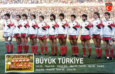 Büyük Türkiye Takım Kadrosu Kartpostal KRT19807 - 1