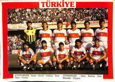 Büyük Türkiye Takım Kadrosu Kartpostal (Orta Boy) KRT19819 - 1