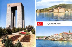 Çanakkale Şehirden Muhtelif Görünüşler Kartpostal KRT15797 - 1