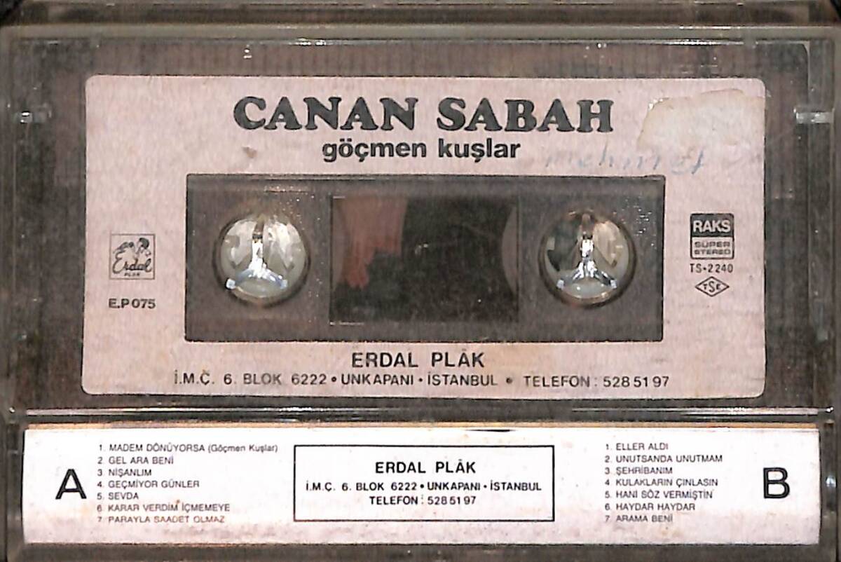 Canan Sabah - Göçmen Kuşlar Kaset (İkinci El) KST26555 - 2