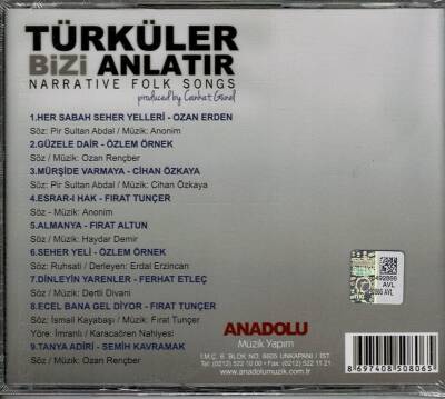 Cankat Günel - Türküler Bizi Anlatır ( Sıfır Ürün ) CD Müzik CD744 - 6