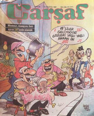 Çarşaf Mizah Dergisi 19 Ağustos 1987 Sayı34 NDR16106 - 1