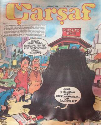 Çarşaf Mizah Dergisi 19 Mart 1986 Sayı12 NDR16069 - 1