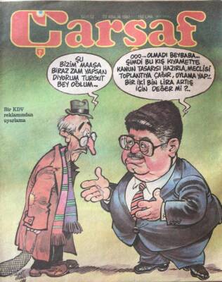 Çarşaf Mizah Dergisi 23 Aralık 1987 Sayı52 NDR16121 - 1