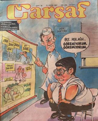 Çarşaf Mizah Dergisi 25 Kasım 1987 Sayı48 NDR16051 - 1