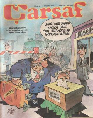 Çarşaf Mizah Dergisi 4 Kasım 1987 Sayı45 NDR16117 - 1