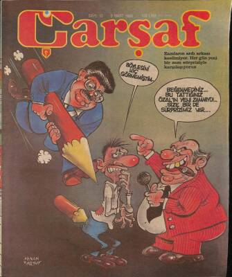 Çarşaf Mizah Dergisi Sayı10 9 Mart 1988 NDR20813 - 1