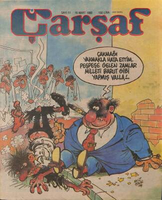 Çarşaf Mizah Dergisi Sayı11 16 Mart 1988 NDR20812 - 1