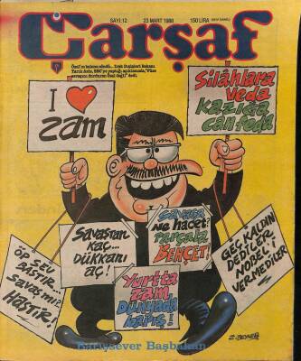 Çarşaf Mizah Dergisi Sayı12 23 Mart 1988 NDR20811 - 1